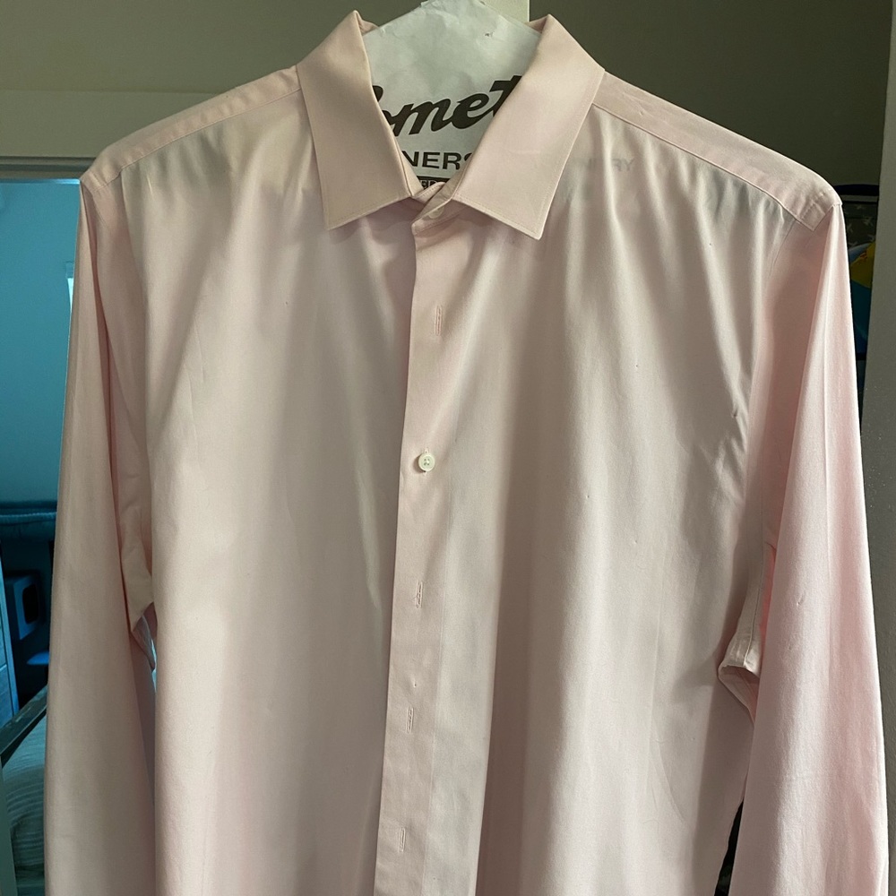 Express 1MX XL Salmon Dress Shirt